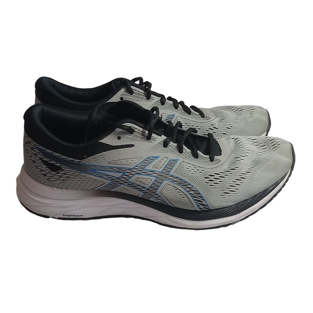 ASICS Gel Excite 6 Running Shoes Men's Size 9.5 Gray Blue Athletic‎ Sneakers